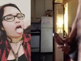 She was really waiting for it!