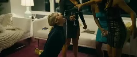 Lily Rinehart getting Champagne poured down her ,pillow fight FOLLOWs