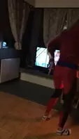 Cleaning the floor
