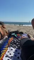 Wore a plug to the beach to make laying out more enjoyable for my beach bum.
