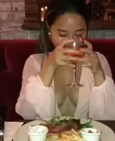 At dinner