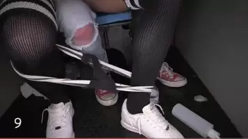 Name of girl with glasses?