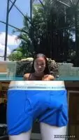 If you want to keep her interest you need to lick up all that cum