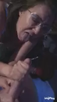 Cum goes everywhere when she finishes me off