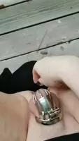 Enjoying the rain with my Jake