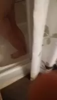 Soaping up and rubbing down in the shower