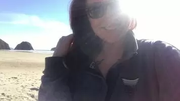 Fun in the sun with my big titties 😎