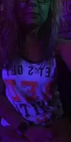 Red, white and blue flashing