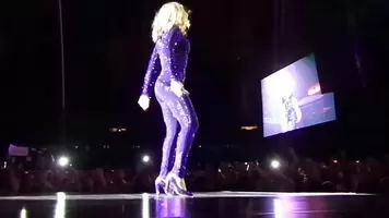 Beyoncé's booty in a sparkling catsuit NEVER gets old!