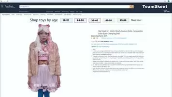 Sami Parker as a Harajuku sex doll