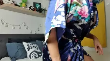 Taking my robe off