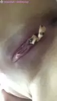 stuffed my panties in my pussy and took a piss 🙊 I'm so naughty.....