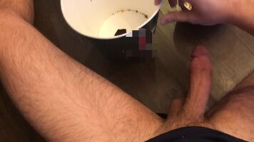 stuck dick in a tab of popcorn and buttered it