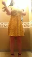There's a special surprise under my church dress this week