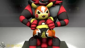 Pikachu Libre and Incineroar