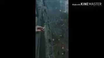 Yellow vests. Couple fucking on a balcony in Paris!