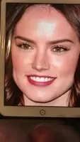 Daisy Ridley getting a thick load on her