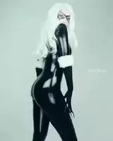 Black Cat Latex Booty moves🐈🍑
