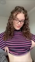 Curly Hair Babe Titty Drop