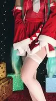 Cosplay skirt tease