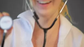 Taking your temperature and you sneak a peek :)