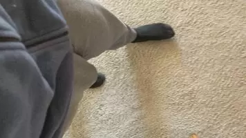 Walking around in sweats