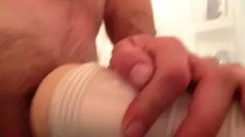filling my fleshlight full of cum