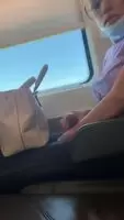 Jerking on public train!