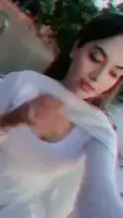 Hot white suit girl 😍 supercute