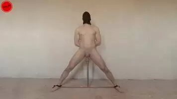 Orgasm On Spreader Bar Vibrating Anal Probe GIF by tommy__1995