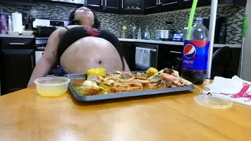 Eat until you can barely waddle to the couch 🤤