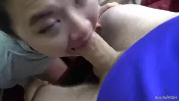 Purple eyed Asian facefucked
