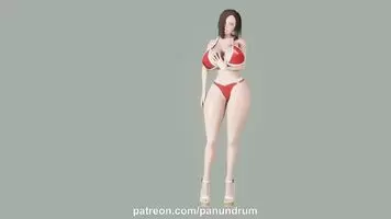 Busty Tina Happy Idle Animation
