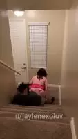 Pizza dare Pt 4. Asking the pizza guy if he wants to fuck me doggy style