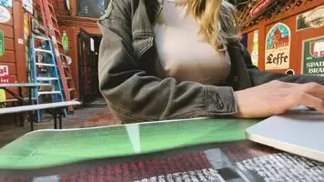 Getting some work done at a restaurant. Nothing to see here...