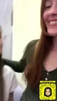 Four friends having a great time