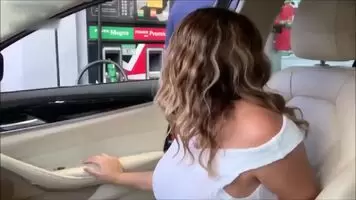 Huge Tits On Gas Station