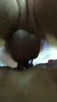 Close up of wife freshly shaven, gripping so nicely