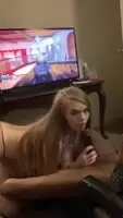 HS girl pleasing her black boyfriend.