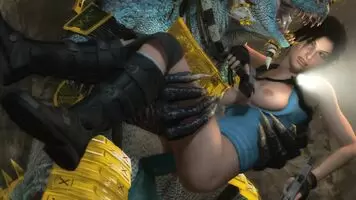 Lara vs. Lizardman