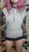 Heres a cute little titty drop in my favorite hoodie!