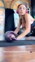 Shaking her ass