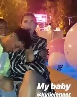At Khloe's party