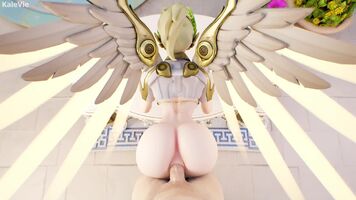 Winged Mercy jiggly anal