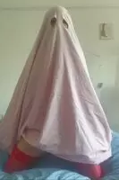 Improvised Halloween costume 👻