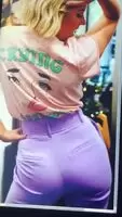 Renee young and her tight butt covered in my fat nut