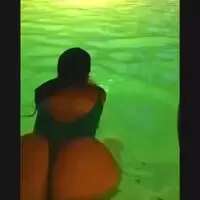 Late night swim