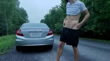 Pulled over to cum 😈