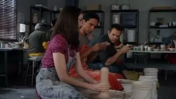 Alison Brie practicing