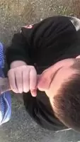 took a mouthful in the park 😈